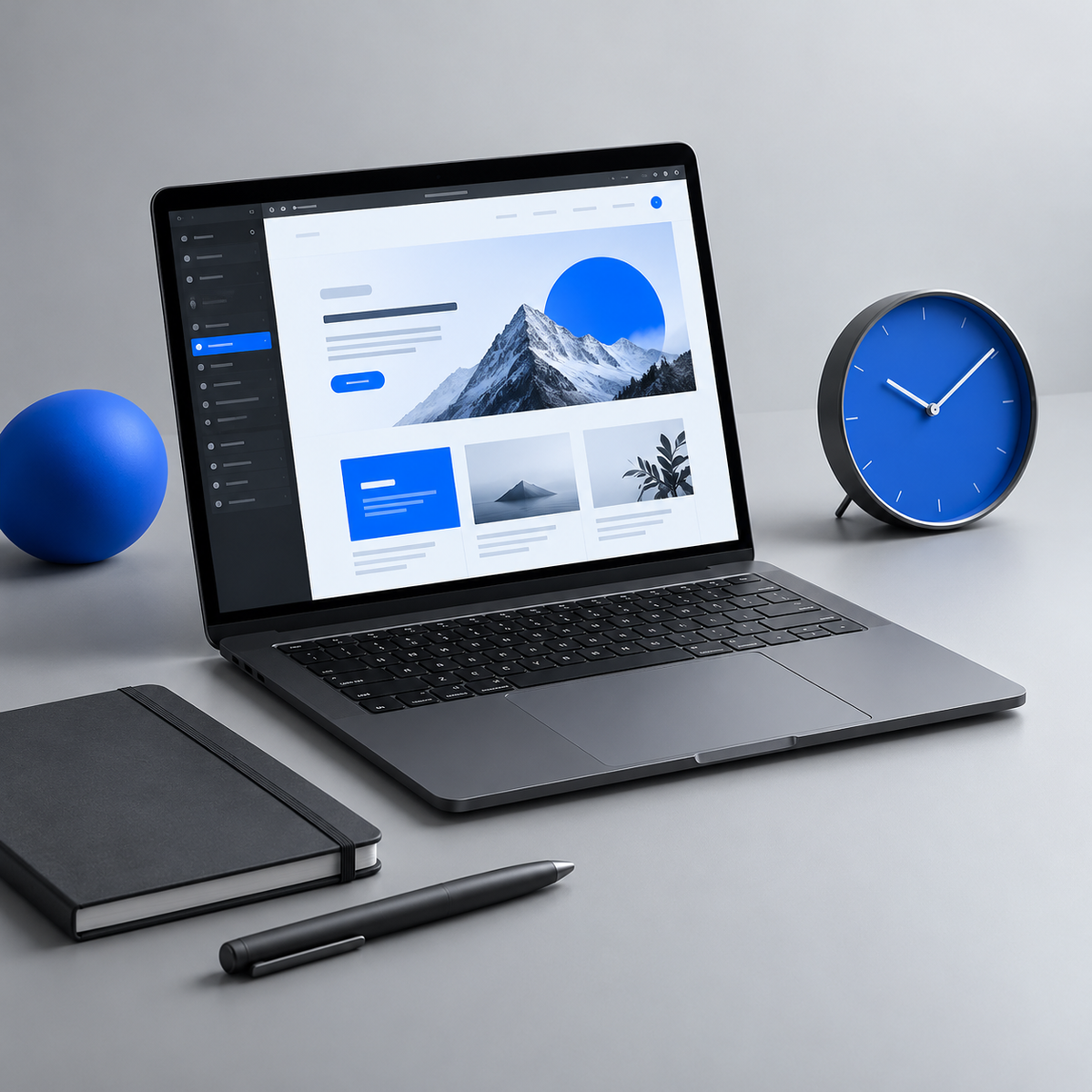 Grafika usługi NETWORA SYSTEMS — praca godzinowa