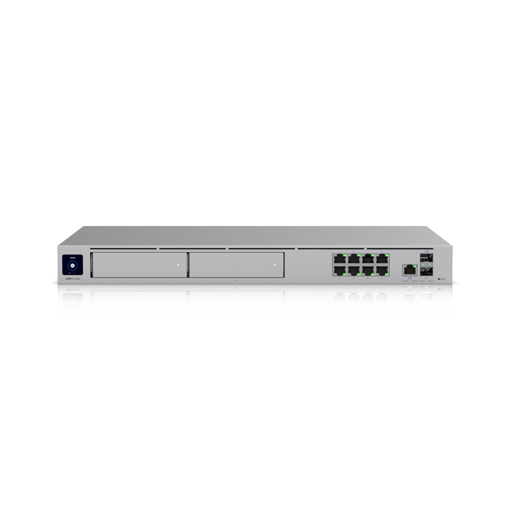 UniFi Dream Machine Pro Max — brama rack z dwiema zatokami EU — zdjęcie producenta 1