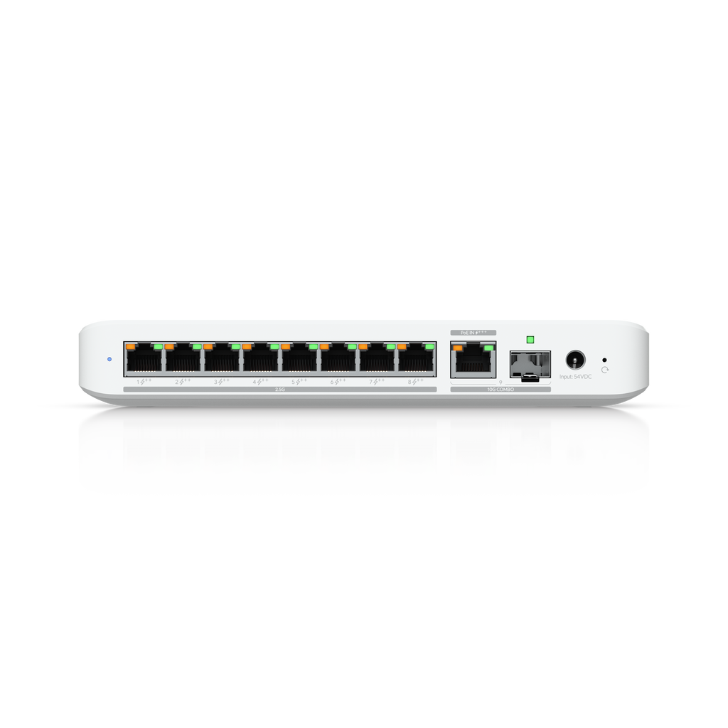 UniFi Flex 2.5G PoE — przełącznik 8-portowy PoE++ — zdjęcie producenta 2